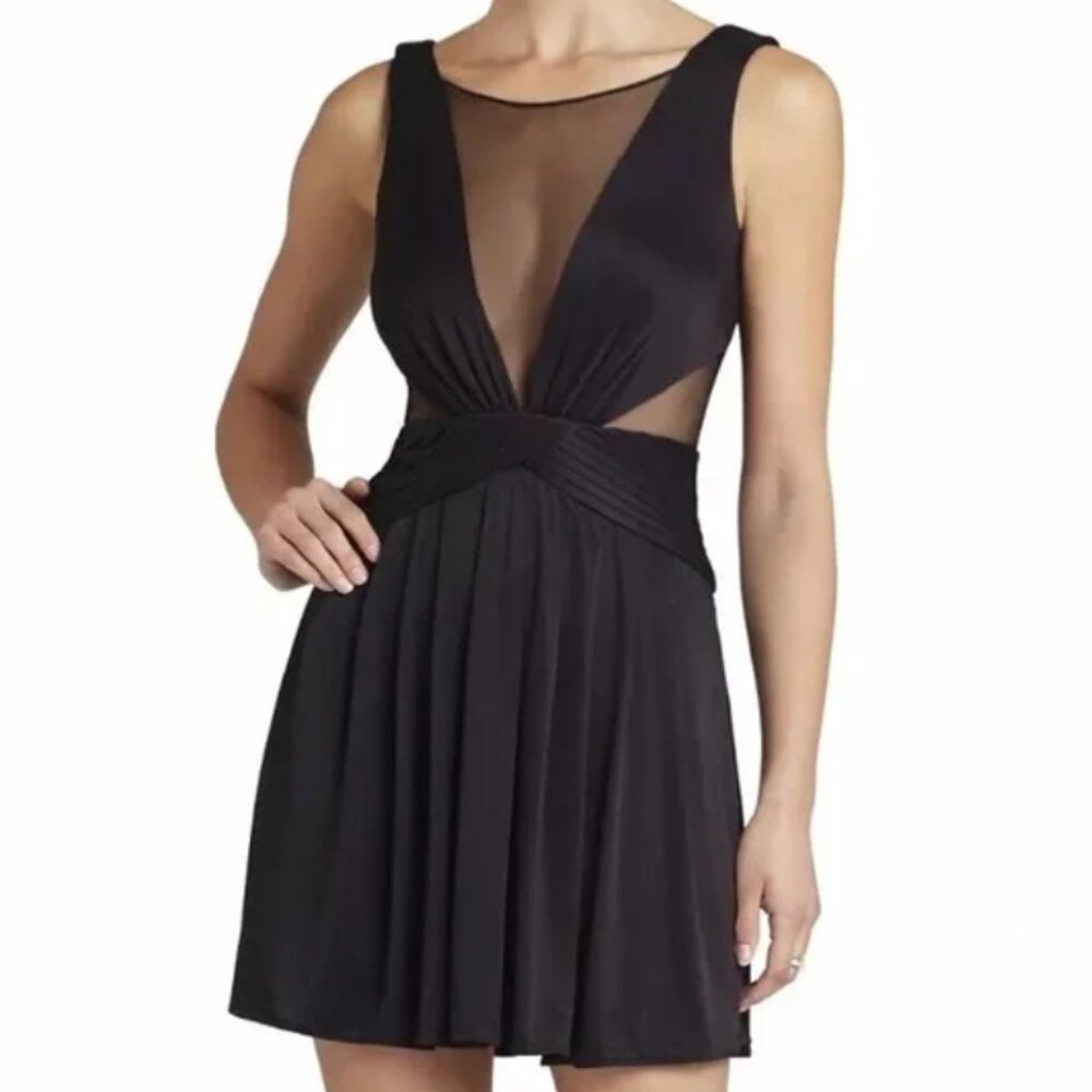 BCBG MaxAzria Lacee black cutout dress